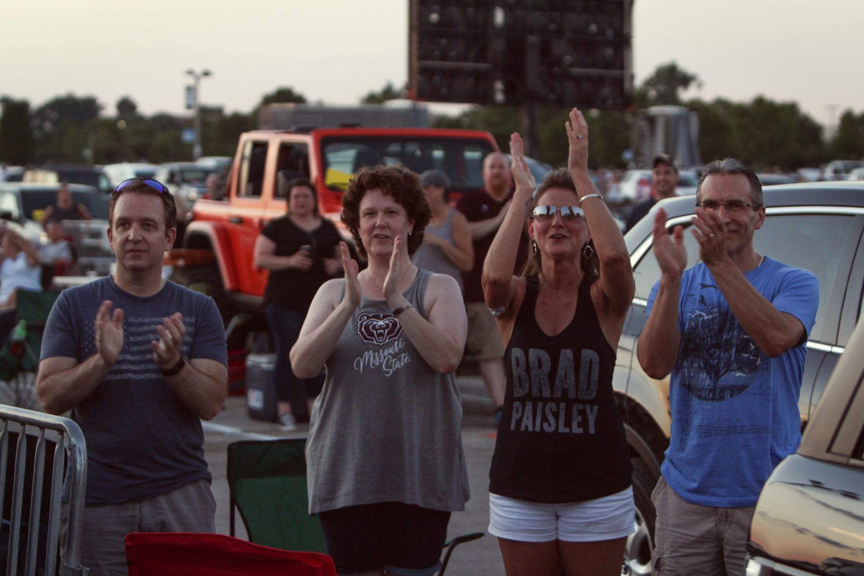 Brad Paisley at Hollywood Casino Amphitheatre parking lot